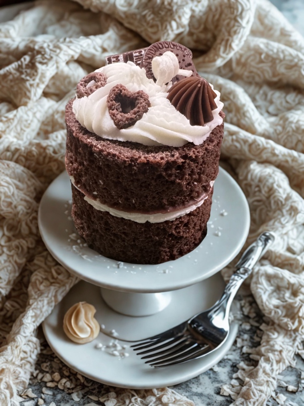 Chocolate Mini Layer Cake Candle - Picture 5 of 10